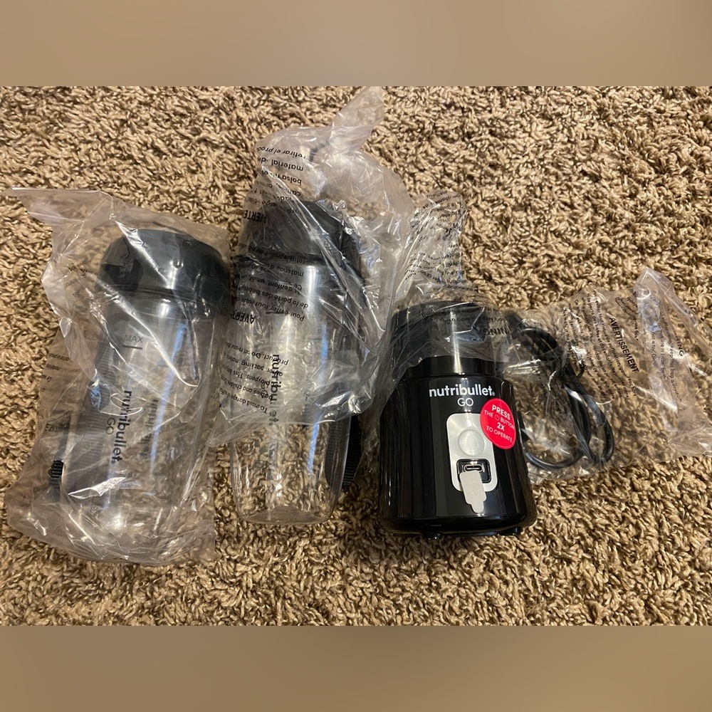nutribullet GO Portable Blender for Shakes and Smoothies, black.